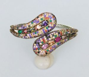 multi gemstone bracelet sterling silver made