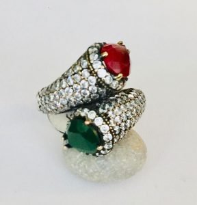 ottoman vintage silver ring