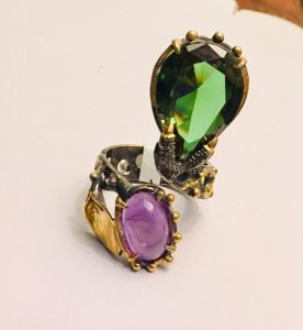 zultanite ring made in silver 925