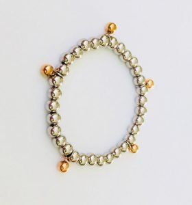 Gold Rose Silver Color five stages bracelet