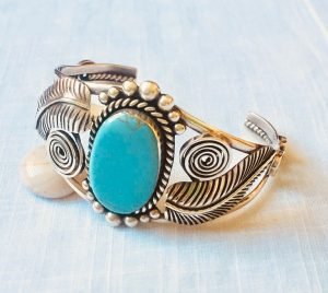 Natural Turquiose Silver 925 Bracelet