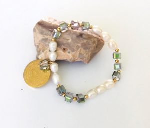 czech crystal bangle made of 316 stainless steel