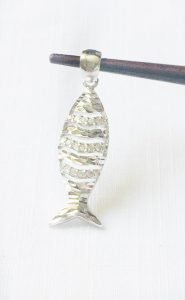 Indonesian Made Fish Pendant 925 Sterling Silver
