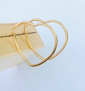 heart symbol earrings 45 mmx 55mm