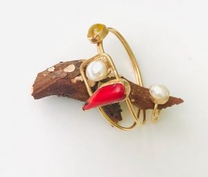 turkish bangel set made of original coral stone