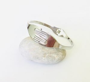 silver bangle 2.25 inches or 57.2 mm