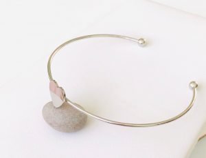 heart form bracelet includes stainless