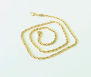 gold plated chain appromex approximately 20 inches