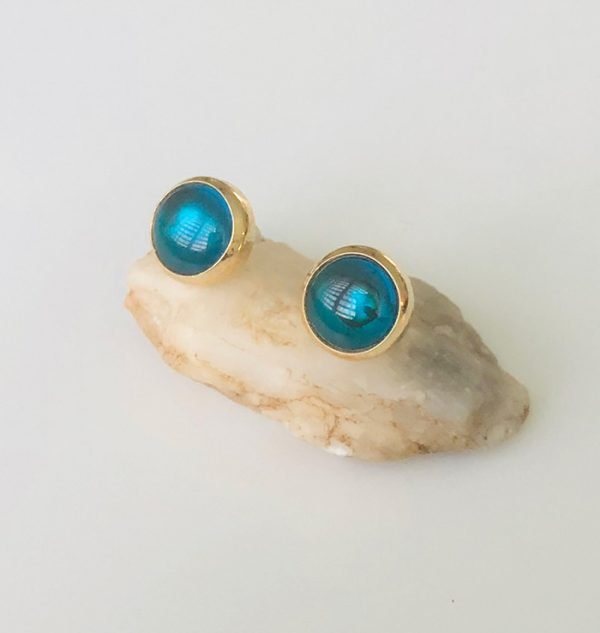 blue stud earrings for girls