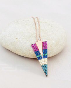 a necklace in the white background