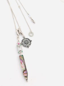 charm necklace silver