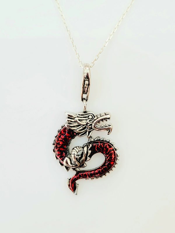 redn dragon necklace pendant men by alhajas huma