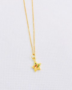star necklace stainless steel gold color