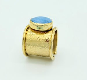 bbay blue agate ring