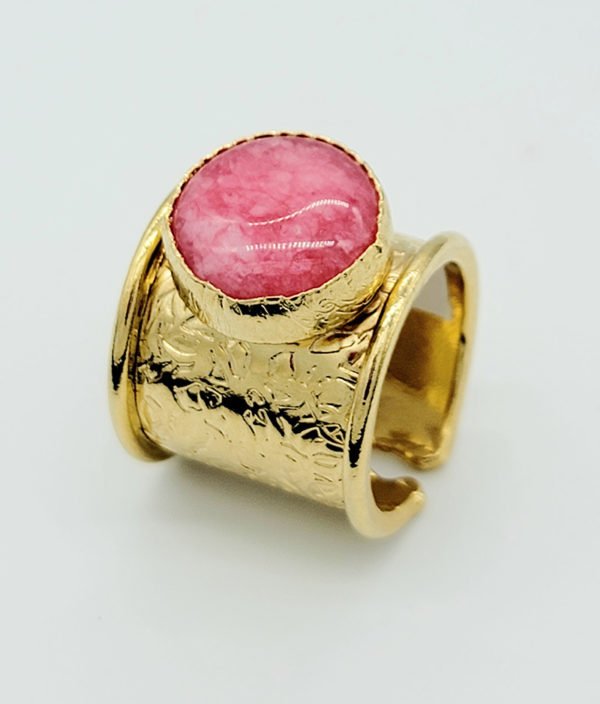 Pink-Rodochrosite-Ring