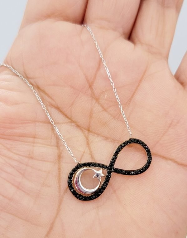 Sterling Silver Infinity Symbol Necklace - Image 2
