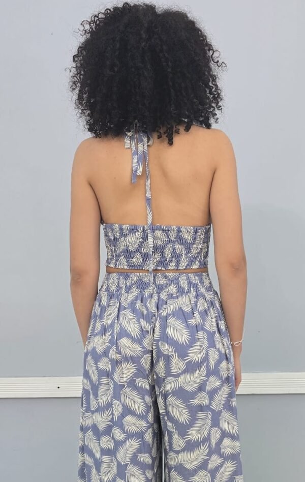 Perla Set Pant Crop Halter Top - Image 4
