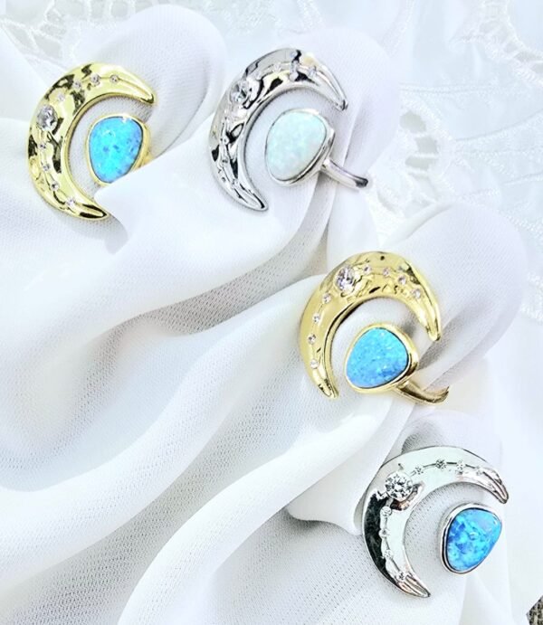 Hand Made Sterling Silver Ring With Opal