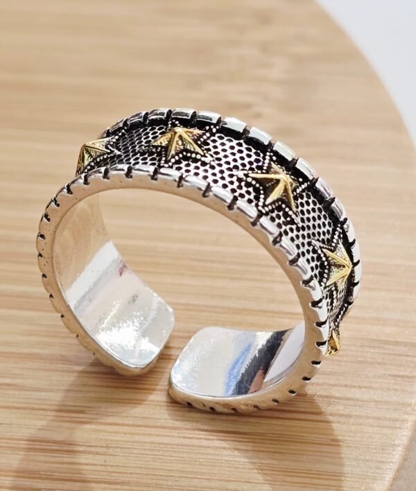 Sterling Silver Adjustable Star Ring - Image 3
