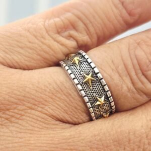 Sterling Silver Adjustable Star Ring