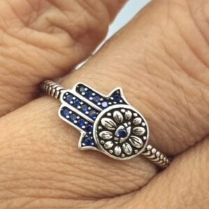 Adorable Hamsa Hand Ring
