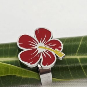 Maga or Amapola Flower Free Size Ring