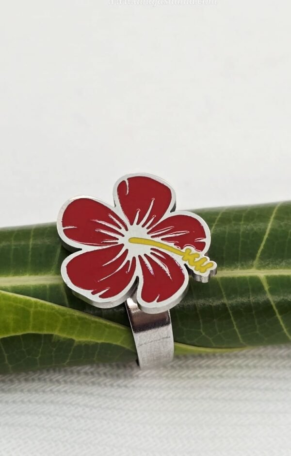 Maga or Amapola Flower Free Size Ring