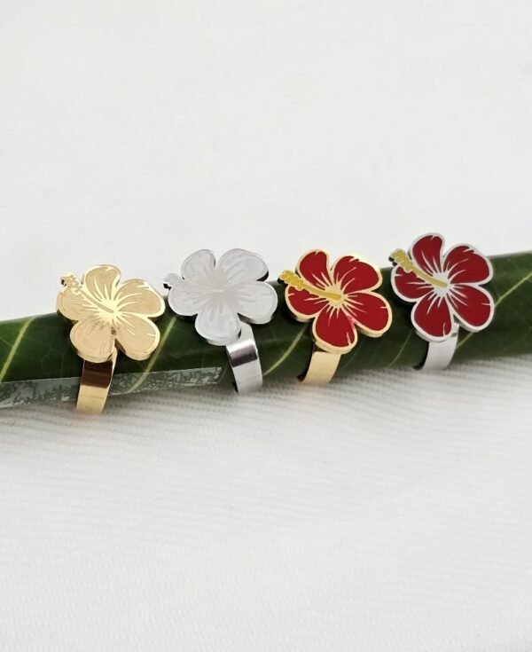 Maga or Amapola Flower Free Size Ring - Image 6
