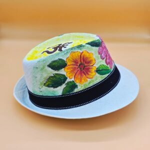Maga Flower Coqui Taino Fedora Hat