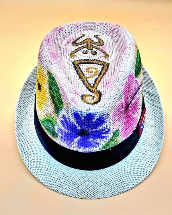 Maga Flower Coqui Taino Fedora Hat - Image 4