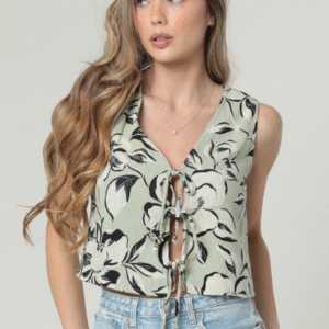 Grace Sleeveless V-Neck Top