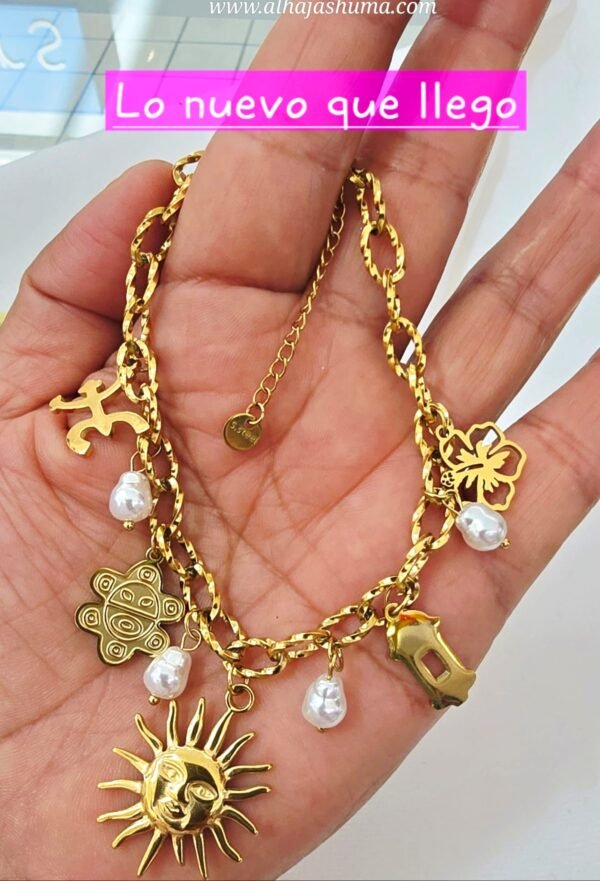 Puerto Rico Charm Necklace Bracelet - Image 3