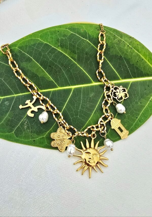 Puerto Rico Charm Necklace Bracelet - Image 2