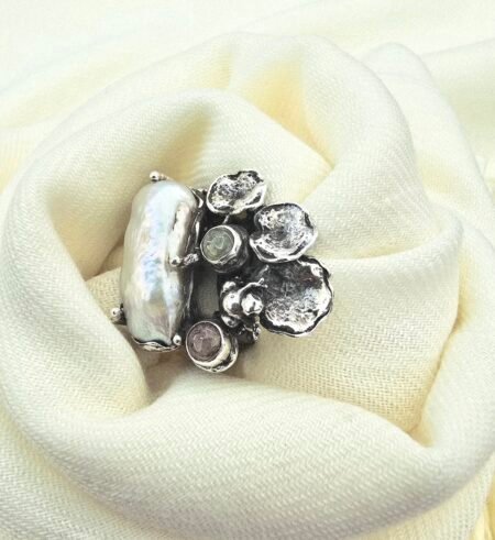 Wispering Coquí Garden Silver Ring 925 - Image 2