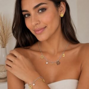 Maga Flower Taino Sun Necklace-Bracelet