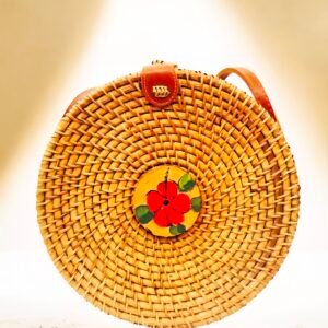 Puerto Rico Maga Flower Straw Purse