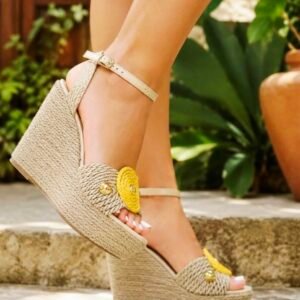 Eva Colombian Yellow Wedge Platform